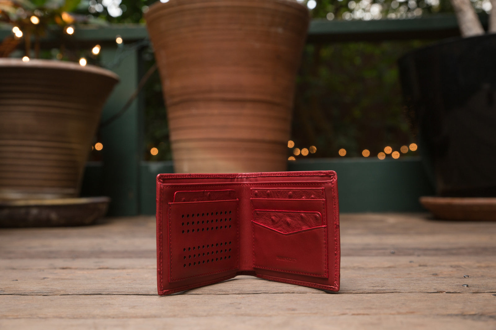Crown Executive Red Wallet
